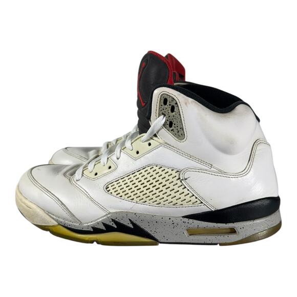 Nike Air Jordan 5 Retro "White Cement" 2017 136027-104 Men’s Size 12 Basketball - Picture 5 of 10